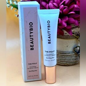 Nib beautybio’the pout’ volumizing lip serum - sparkling rose